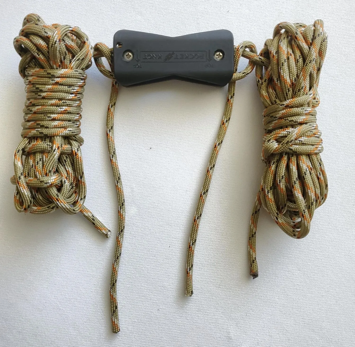 Tent Cord Rope Tensioner Fastener Guyline Adjuster Shock Cords Camping Hiking Fits 1/8 to 5/16 Thickness (8 Pack) The Pocket Knot