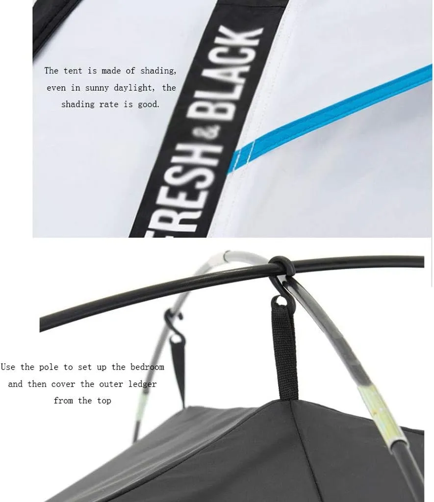 Tent for Camping Ultralight Instant Tent 2 Person Easy Set Up Double Layer Waterproof 3 Season Camping Tent for Outdoor Hiking Fishing Large Space for Picnic Outdoors