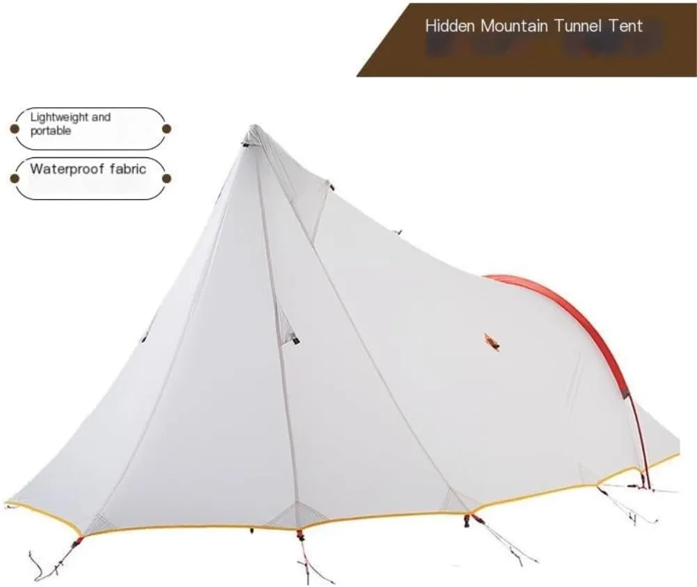 Tent Outdoor Tent Camping Windproof and Rainproof Hiking and Mountaineering Portable Lightweight Double-Layer Tent Outdoor Tent