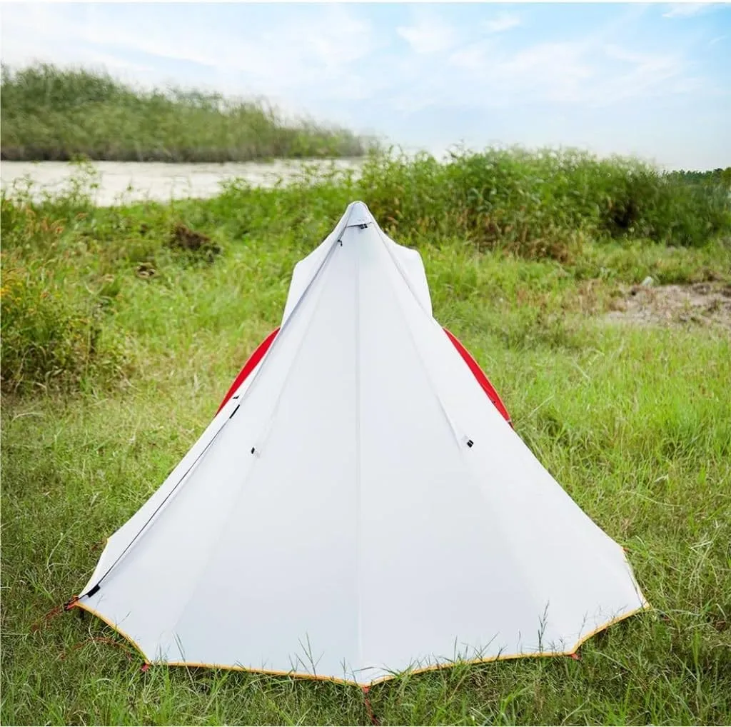 Tent Outdoor Tent Camping Windproof and Rainproof Hiking and Mountaineering Portable Lightweight Double-Layer Tent Outdoor Tent
