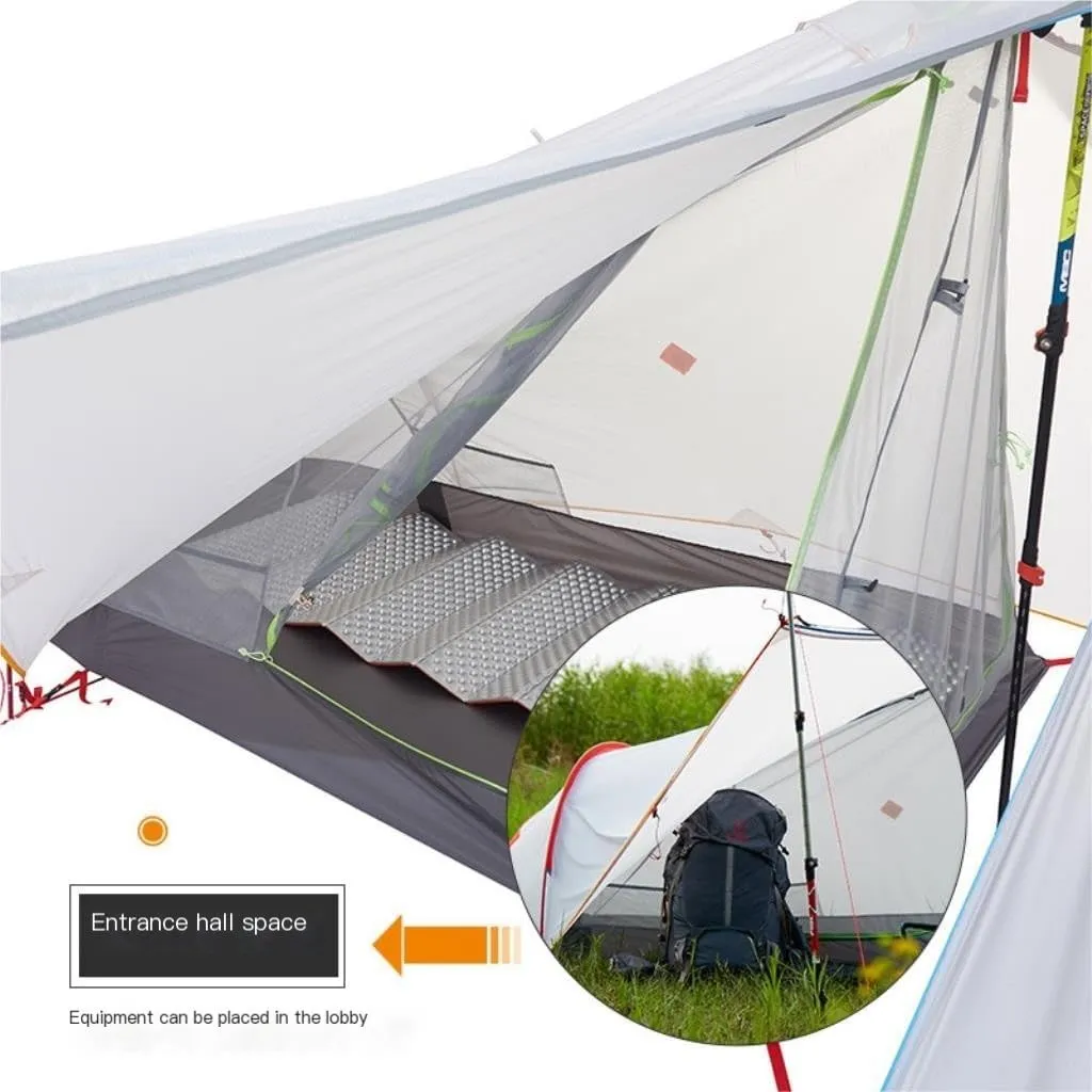 Tent Outdoor Tent Camping Windproof and Rainproof Hiking and Mountaineering Portable Lightweight Double-Layer Tent Outdoor Tent