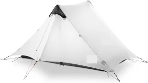 Tent Outdoor Ultralight Camping Tent Rodless Tent (Color : Gray 2P 3 Season) (Khaki 2p 3 Season)