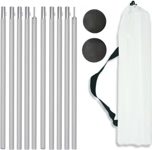 Tent Pole Support Frames Kit Outdoor Support， Adjustable Aluminum Pole Tarp Pole with Storage Bag Ultralight Compact Support Rods for Camping Shelter Tarpaulin Canopy Warterproof Sail Shade Pole(Pole