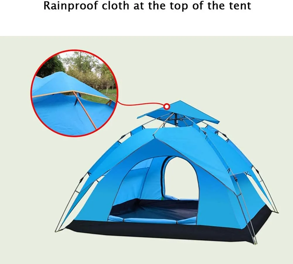 Tent Portable Multifunction Folding Automatic Waterproof Sunscreen Windproof Outdoor Family Camping Tents 3-4 Person