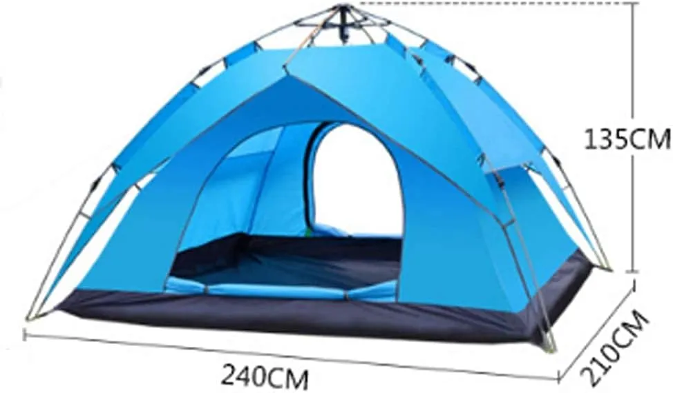 Tent Portable Multifunction Folding Automatic Waterproof Sunscreen Windproof Outdoor Family Camping Tents 3-4 Person