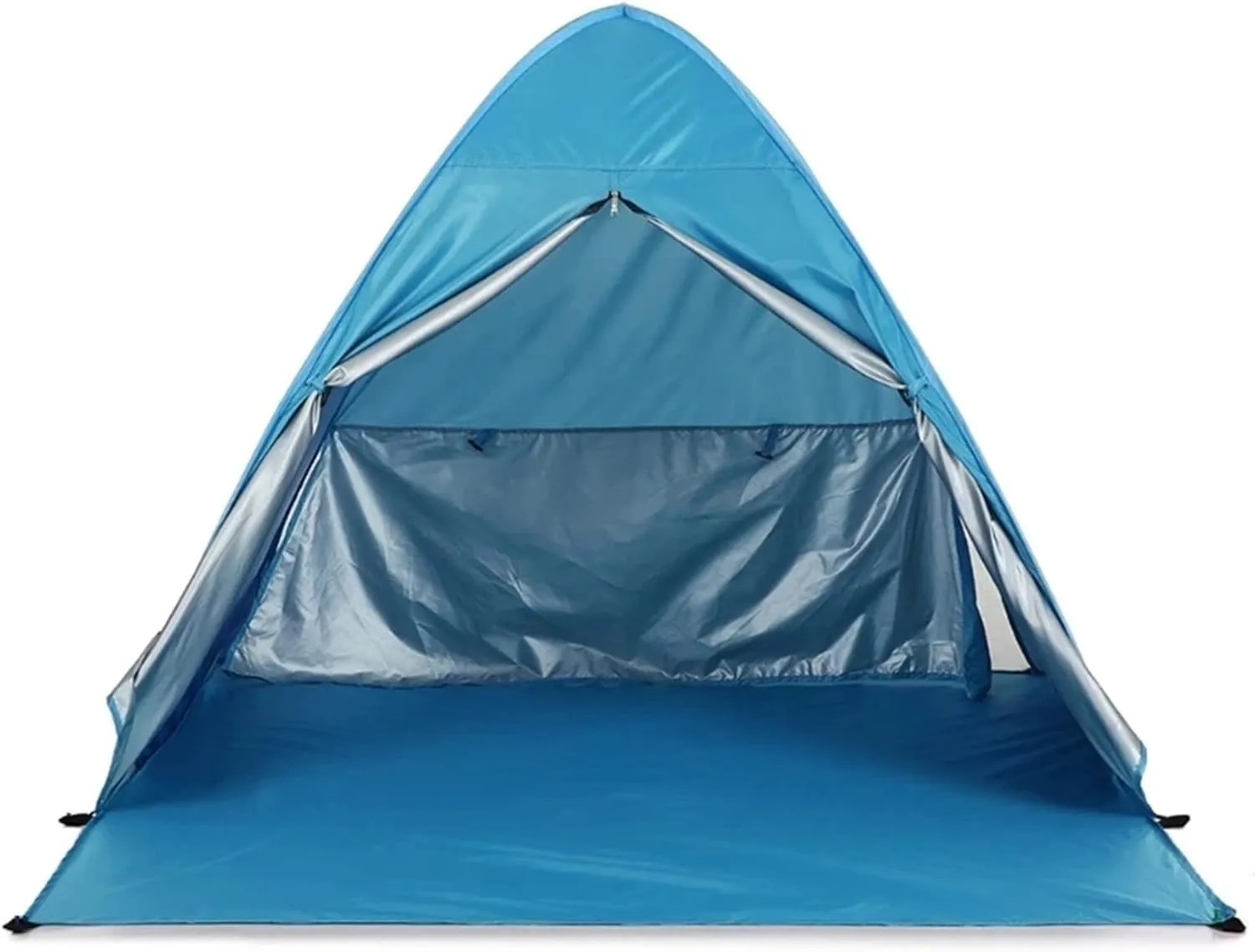 Tent Quick Automatic Opening Camping Tent Beach Tent Anti-uv Sun Shelter Ultralight Tent Beach Sun Shade Awning Fit 2-3 Person (Blue One Size)