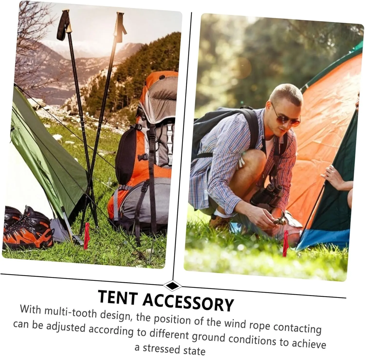 Tent Stakes 5pcs Tent Pegs Outdoor Stakes Heavy Duty Ground Peg Ultralight Tent Adjustable Metal Tent Ground Stakes Peg Tent Stakes Pegs Camping Tents Tent Pin Nail Aluminum Alloy(Red)