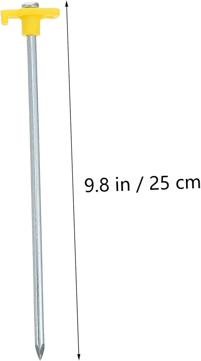 Tent Stakes Pegs 10 Pack Aluminum Tent Ground Stakes Windproof for Camping