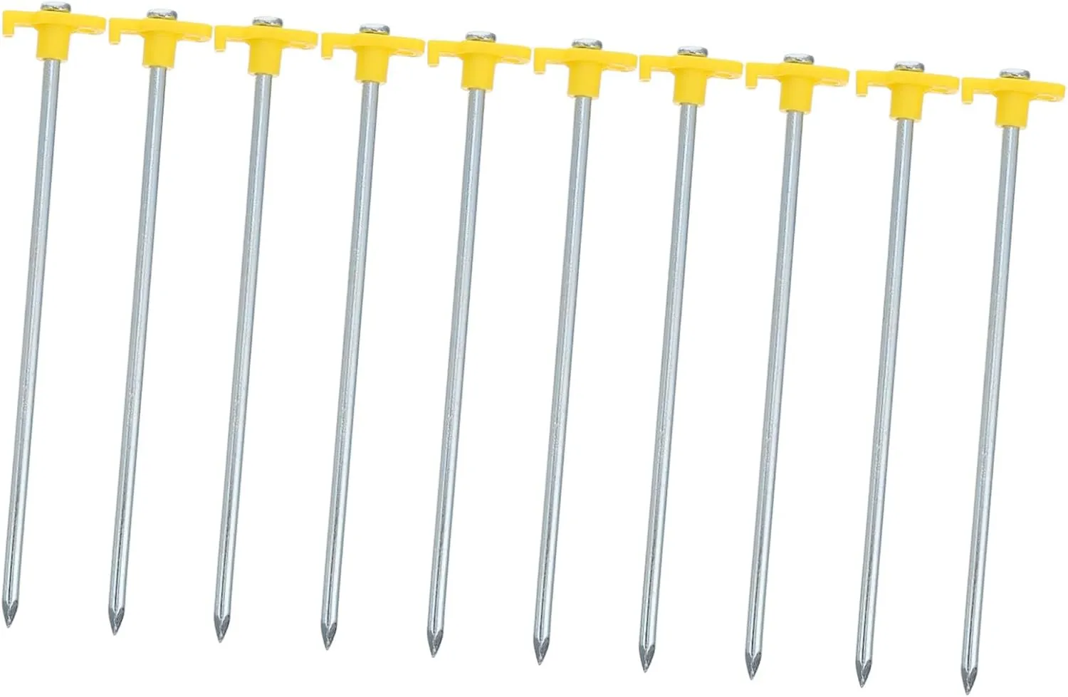 Tent Stakes Pegs 10 Pack Aluminum Tent Ground Stakes Windproof for Camping
