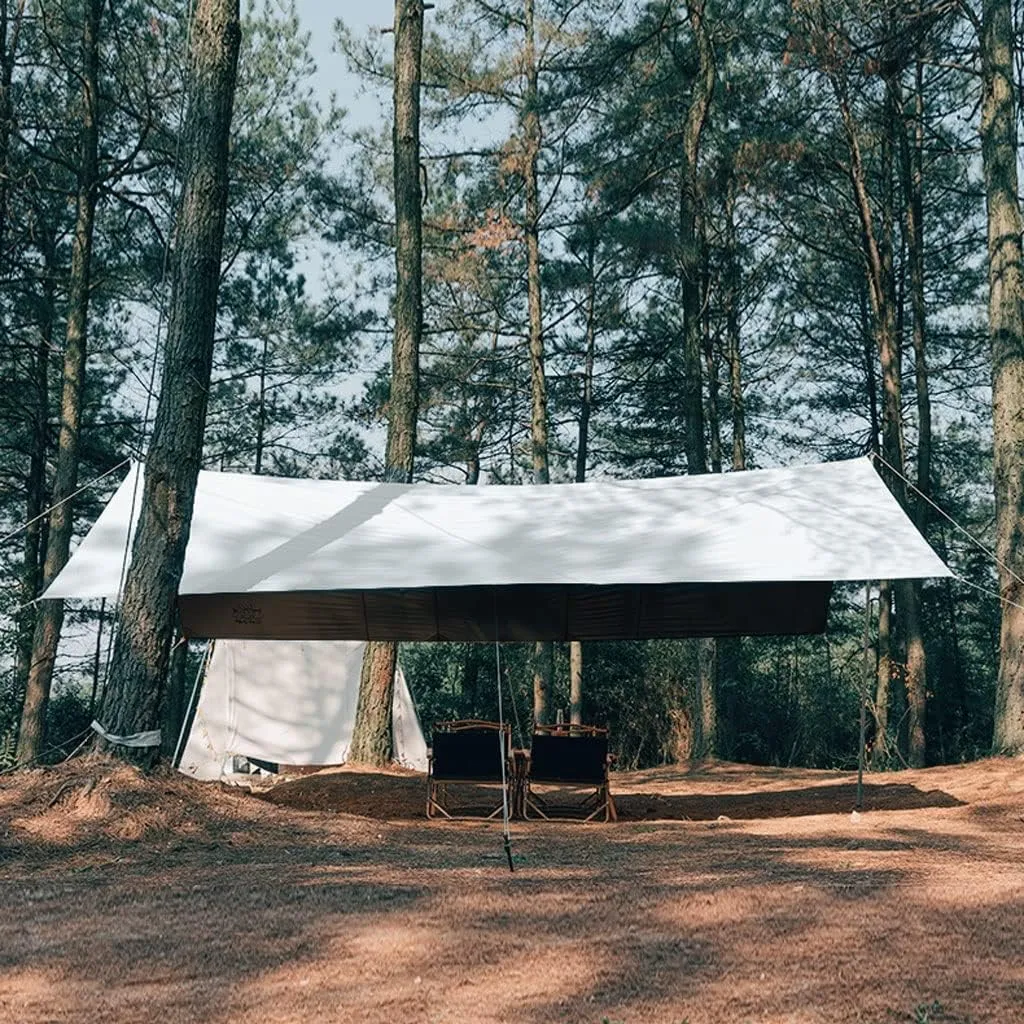Tent Tarp Hammock Rain Fly Tent Tarp Multifunctional Camping Shelter Outdoor Sunshade Tarp Tent Tarp (Size : 3 * 4m)