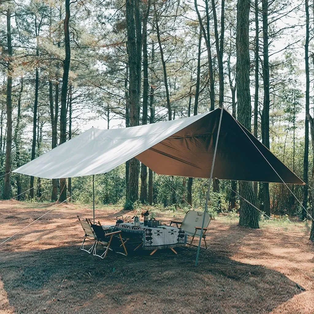 Tent Tarp Hammock Rain Fly Tent Tarp Multifunctional Camping Shelter Outdoor Sunshade Tarp Tent Tarp (Size : 3 * 4m)