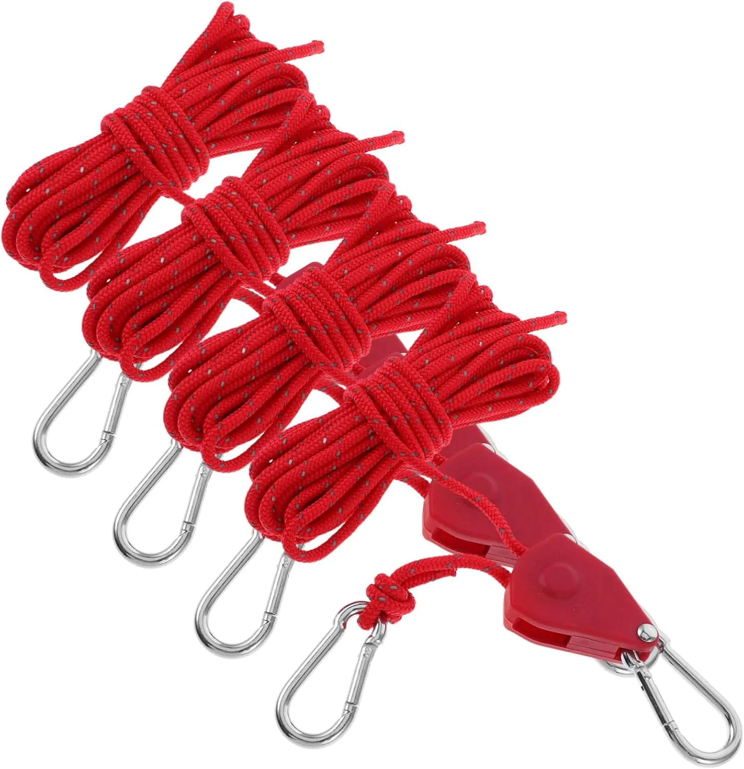 Tent Windproof Rope Ropes for Tarps Camping Rope with Pulley Camping Wire Ropes Rope Cord Tie Down