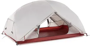Tents for Camping 1 2 3 Person Waterproof Double Layer Outdoor Tent Aluminum Pole Gray Ultralight Single Camping Tent Mat