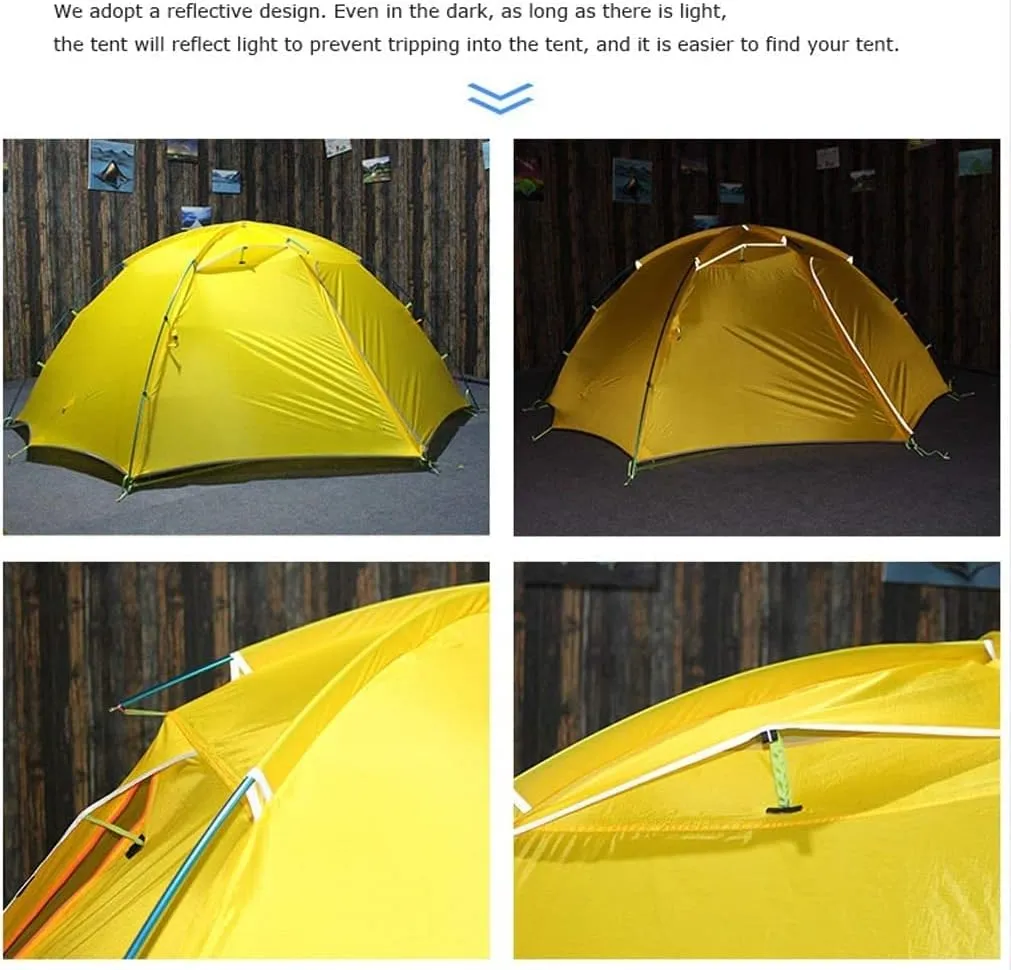 Tents for Camping Instant Tent 2 Person Easy Set Up Double Layer Waterproof 3 Season Camping Tent for Outdoor Hiking Fishing Beach Tent