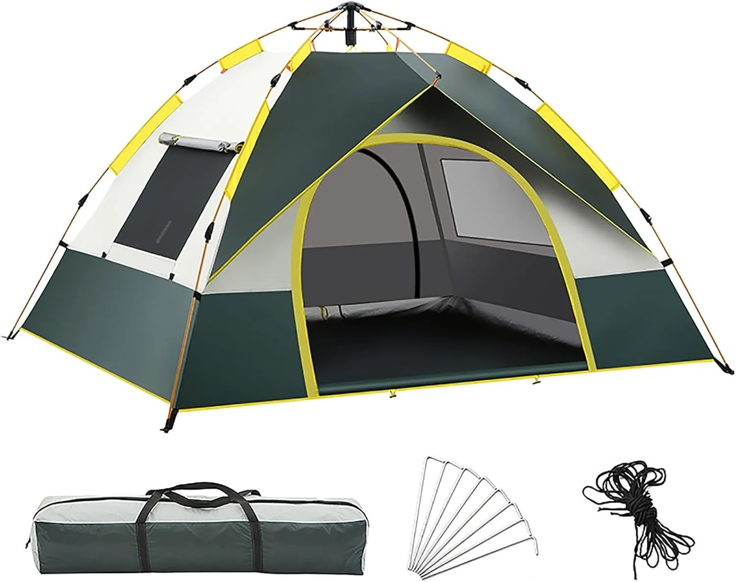 Tents for Portable Camping, 3-4 Person Tent, Made of Water-Repellent Fabric, Suitable for Camping and Traveling