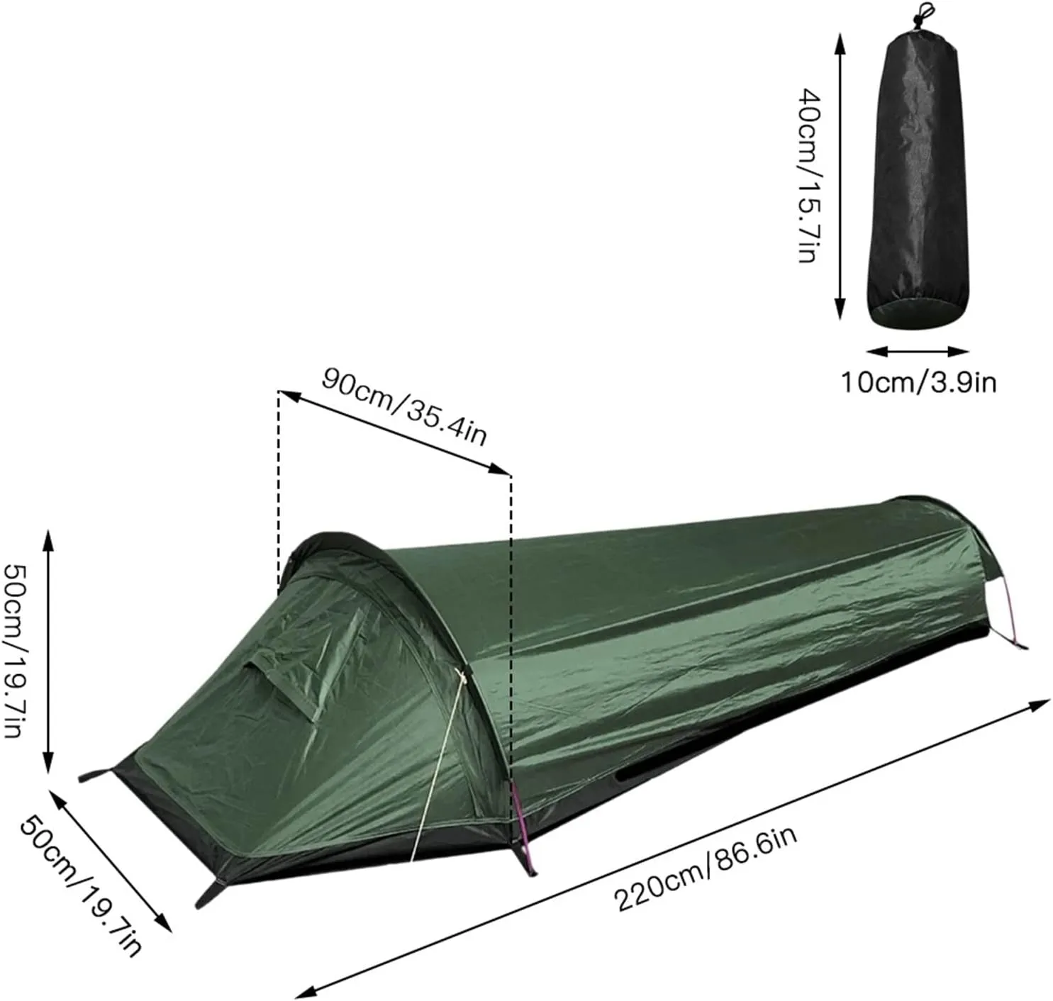 Tents Ultralight Backpacking Camping Tent Compact Single Person Outdoor Tent Sleeping Bag Larger Space Waterproof Sleeping Bag Cover
