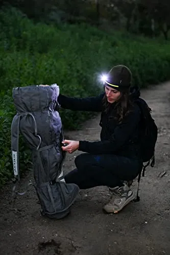 The Original LED Headlamp Rechargeable Flashlight for Adults Camping Essentials Backpacking Lights 4X Brighter