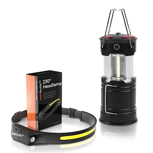 The Original LED Headlamp Rechargeable Flashlight for Adults Camping Essentials Backpacking Lights 4X Brighter