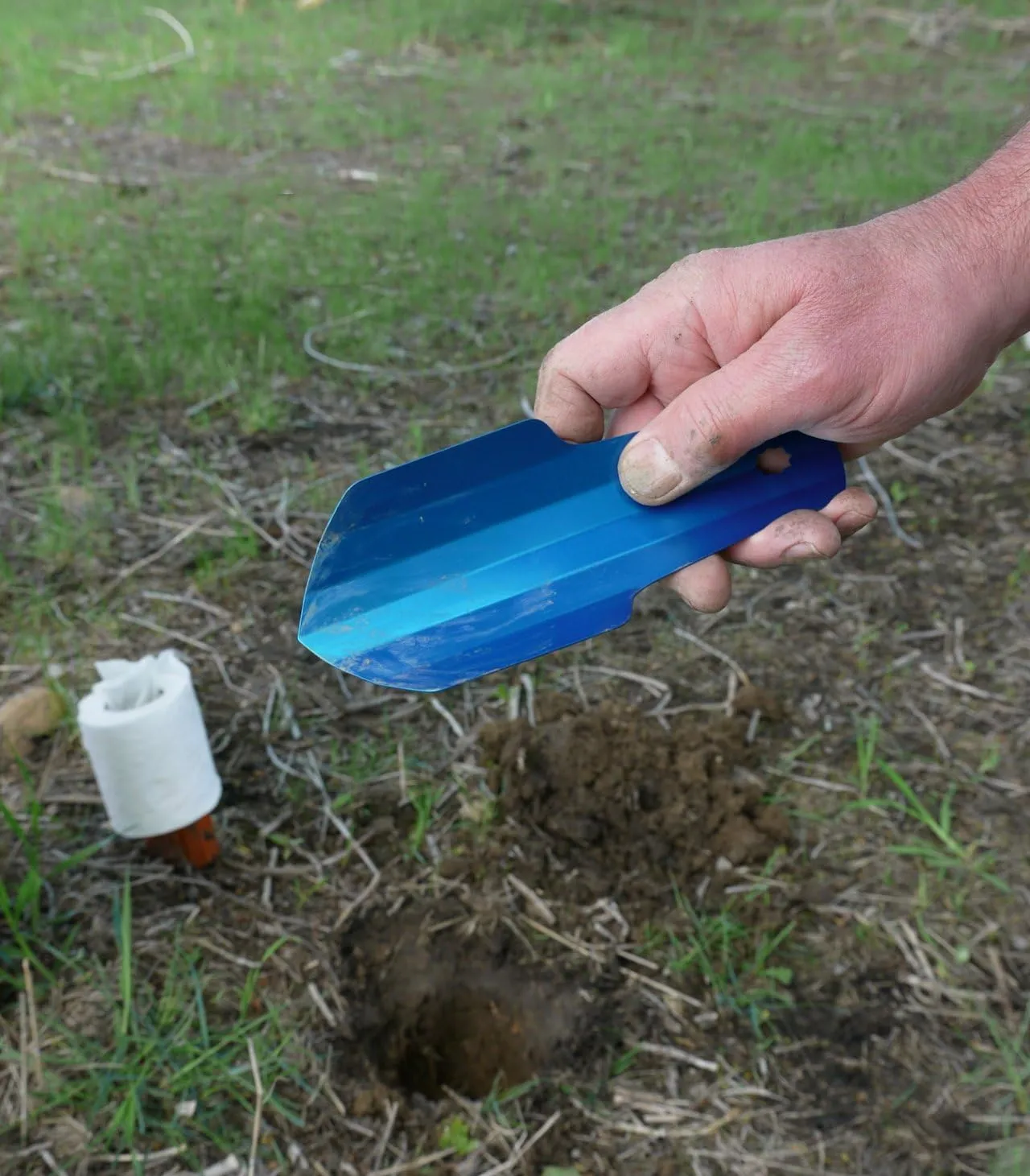 TheTentLab(R) Deuce(R) Ultralight Backpacking Potty Trowel in 3 Sizes (#2, Sky, .6oz)