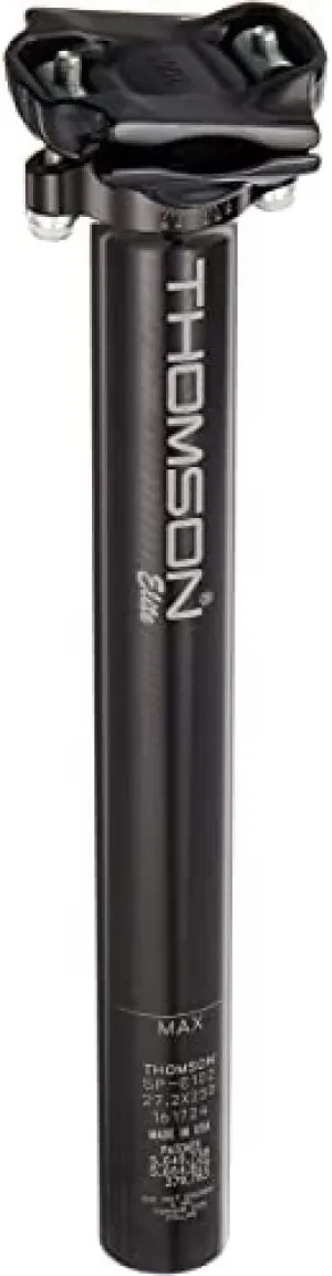 Thomson Elite Bicycle Seatpost (Setback, 27.2X410mm, Black)