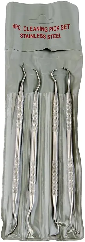TiptonStainless Steel Picks for Firearm Cleaning and Maintenance, Set of 4