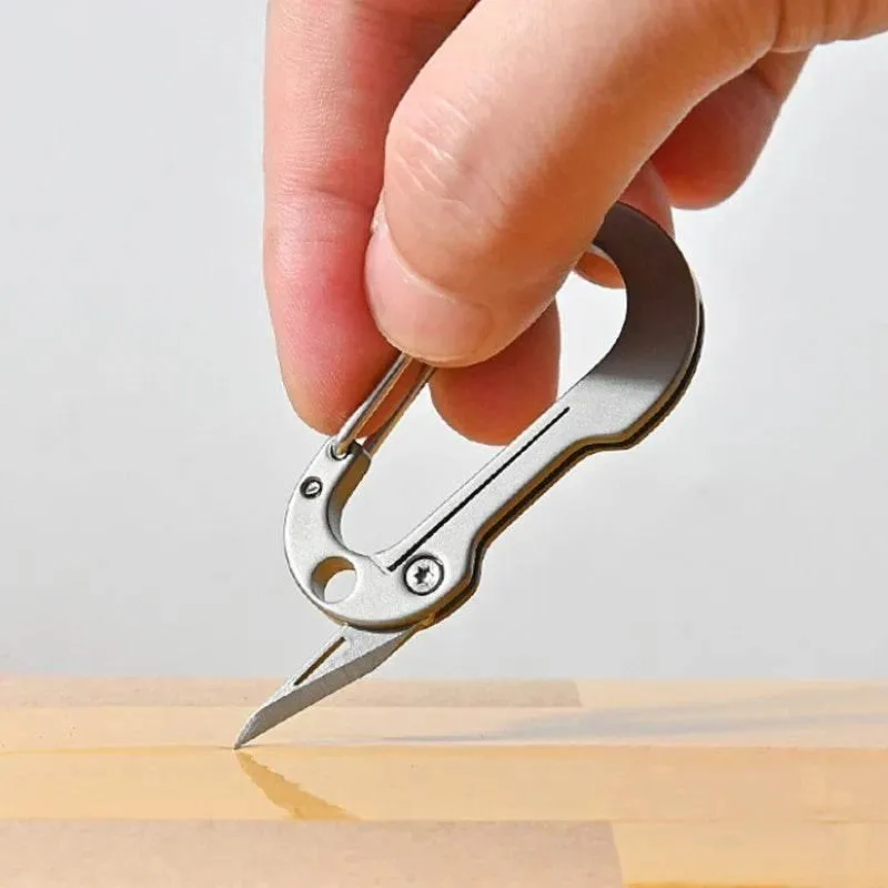 Titanium Alloy EDC Keychain Multi-Tool Knife