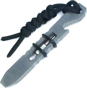 Titanium EDC Pocket Pry Bar Multitool Bottle Opener Keychain Screwdriver Multi Functional Survival Heavy Duty