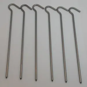 Titanium Hook Stake - 6 Pack