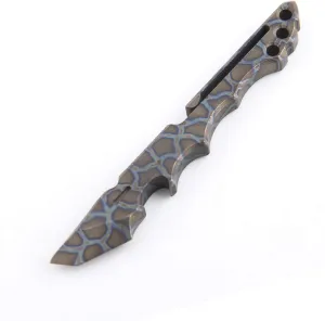 Titanium Pry Bar EDC Multi Tool with Bottle Opener Box Opener Clip Function (Multicolor)