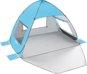 TOBTOS UPF 50  Pop Up Beach Tent, Easy Set Up Beach Umbrella, Sun Shelter for 2-3 People UV Protection Portable Sunshade, Baby Canopy Cabana, Lightweight with Carry Bag
