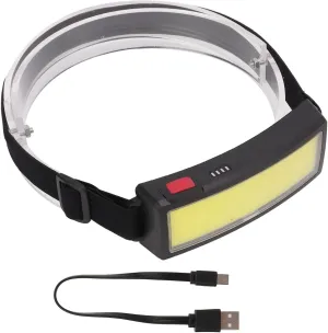 Topyond Ultra-Light COB Headlamp for Outdoor Camping, USB Charging LED Floodlight, Convenient Head-Mounted High-Intensity Headlight