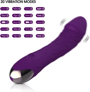 Travel Pocket Bullet Tool Powerful Quiet 20 Modes Mini Stick,Handheld Personal Bullet Massage Rod for Women Portable Silicone Massage for Body Relax MLP12306