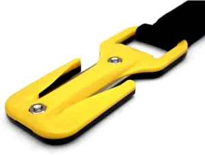 Trilobite Knife Safety Cutter with Flexi Pouch and 2 Spare Blades (Black/Yellow)