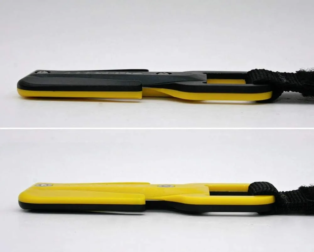 Trilobite Knife Safety Cutter with Flexi Pouch and 2 Spare Blades (Black/Yellow)