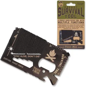 Trixie & Milo Pocket Survival Tool - Camping Accessories, Survival Tool, Wallet Tool, Credit Card Tool, Pocket Tool Set, Unique Gifts for Men, Pocket Tool, Credit Card Multitool, Survival Gear