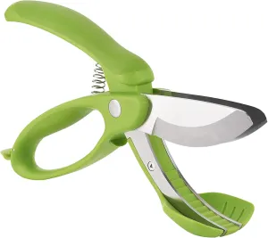 Trudeau Toss and Chop Salad Tongs, Stainless Steel - Multi-Function Salad Servers for Easy Tossing, Chopping, and Mixing - Durable and Ergonomic Design for Kitchen Use