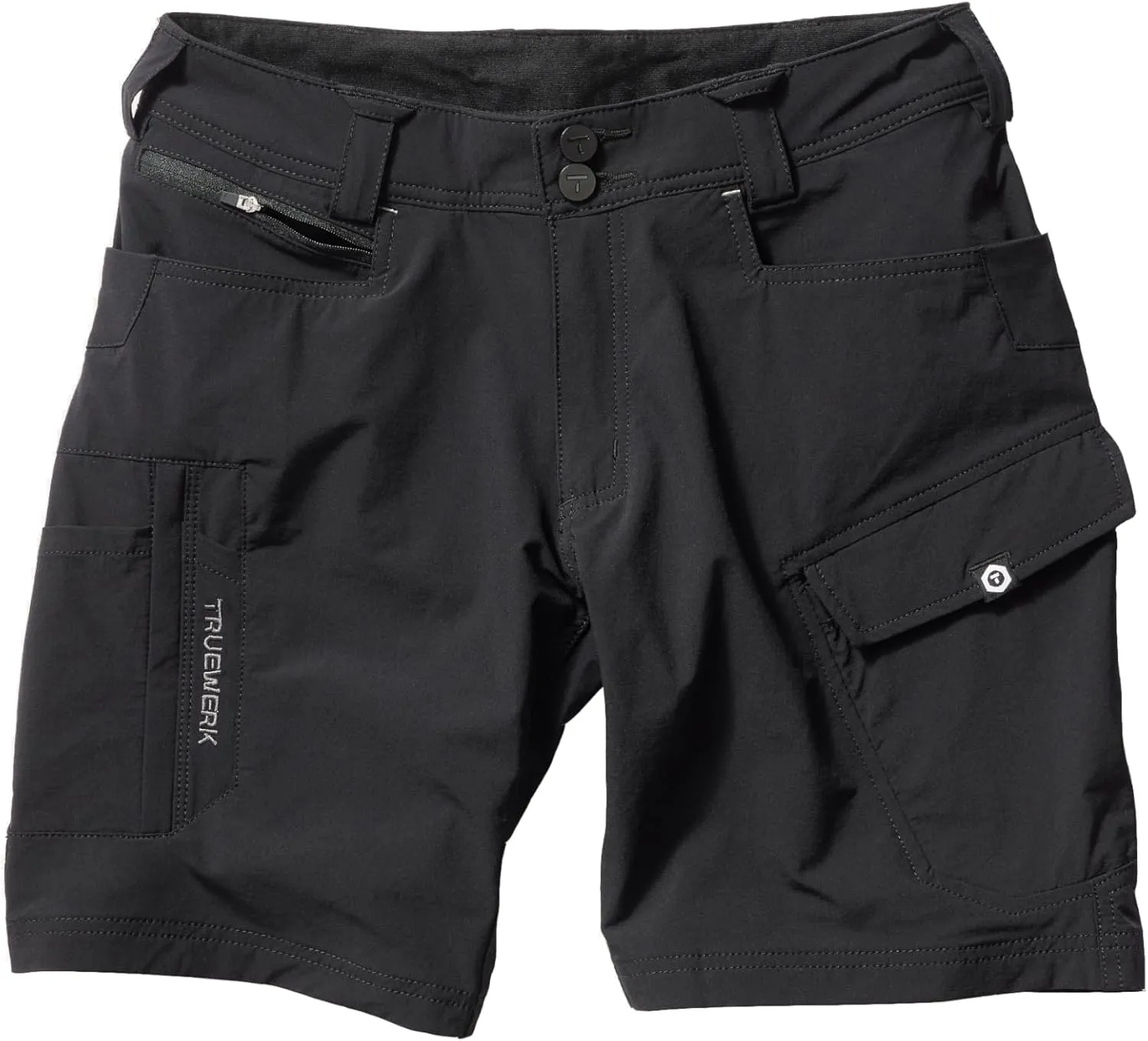 TRUEWERK Men’s Work Shorts - T1 Werkshorts, Moisture Wicking, Multi-Pocket, Tactical Cargo Shorts with 4-Way Stretch