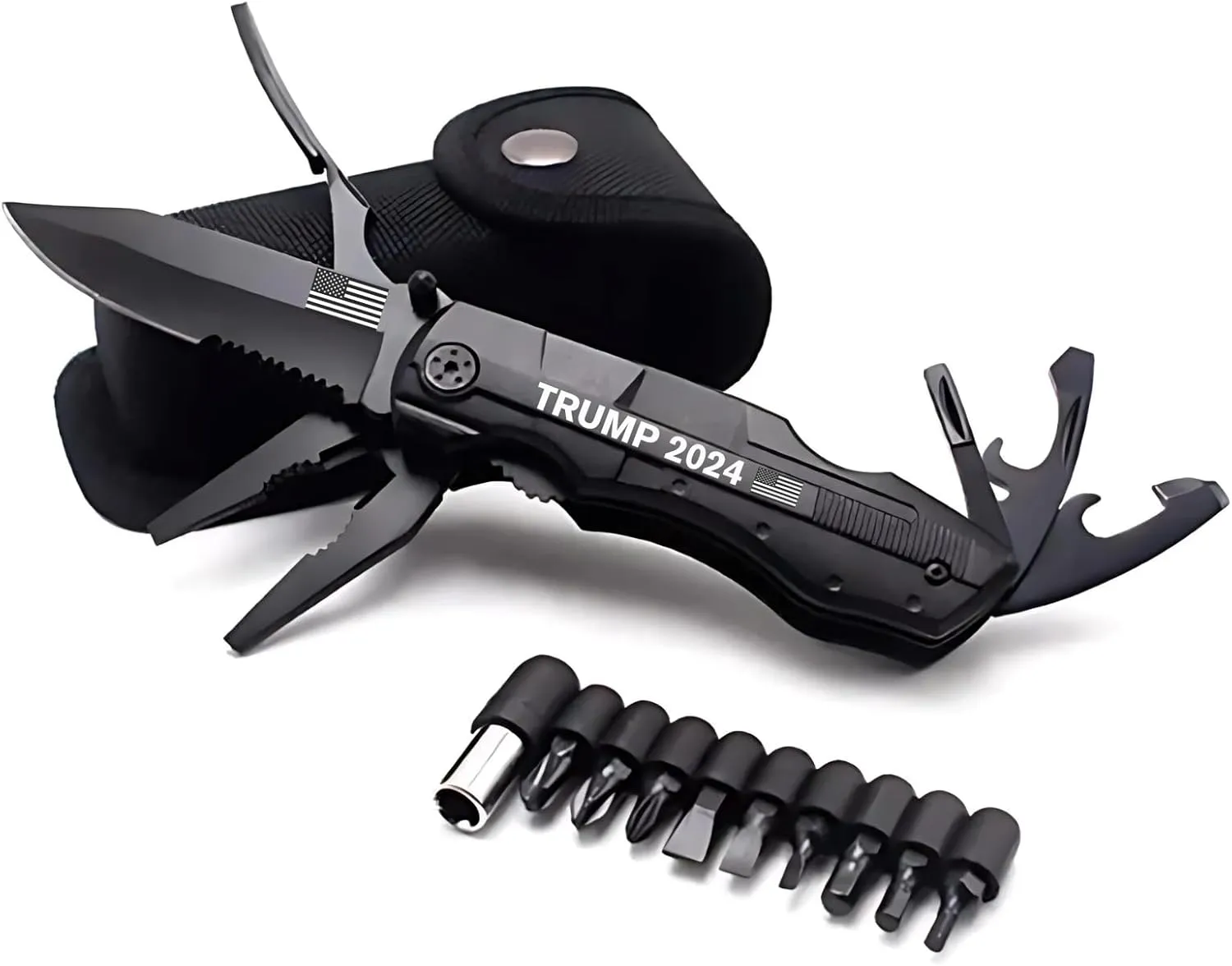 Trump 2024 Multi-Tool Pocket Knife - All-in-One American Knife | Gifts for Dad, Brother, Him from Son and Daughter