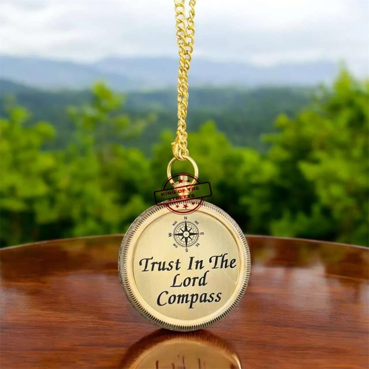 Trust in The Lord Handmade Compass – Sentimental Gift for Son from Mom and Dad – Boy’s Room Décor, Graduation, Back to School, Birthday, Christian Inspirational Gift for Him