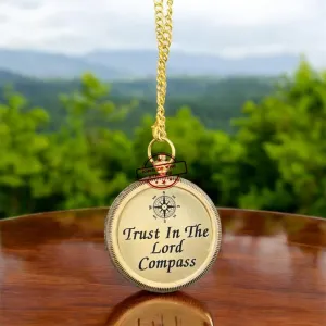 Trust in The Lord Handmade Compass – Sentimental Gift for Son from Mom and Dad – Boy’s Room Décor, Graduation, Back to School, Birthday, Christian Inspirational Gift for Him