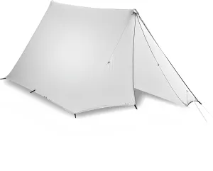 Ultra-Lightweight 1-2 Person Shelter - 15D Silicone-Coated Nylon Multi-Purpose A-Frame Tarp Tent for Outdoor Adventures & Tactical Use