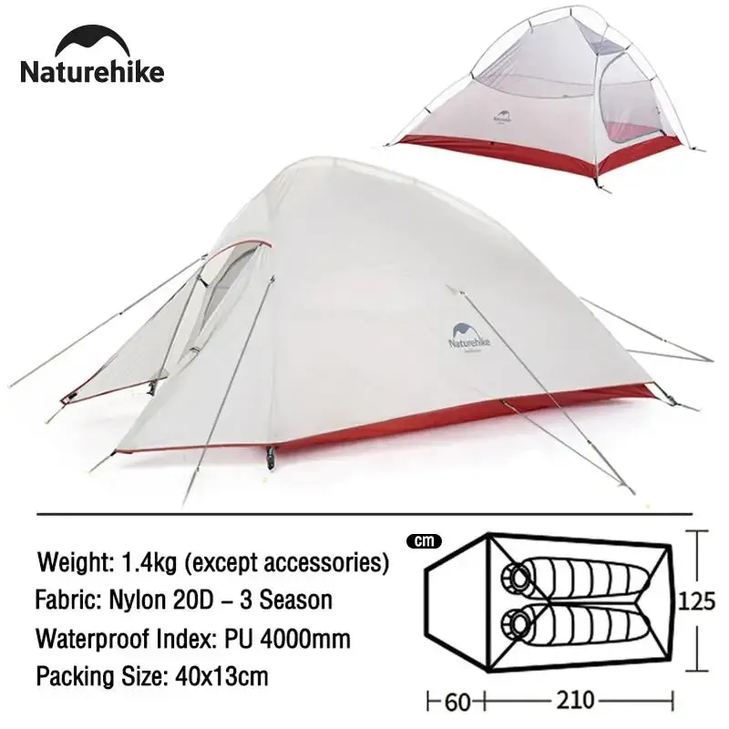 Ultralight 2-Person Camping Tent