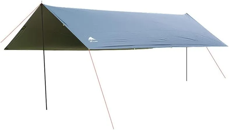 Ultralight 210T Silver Tarp Canopy Sunshade Outdoor Camping Hammock Rain Fly Beach Sun Shelter