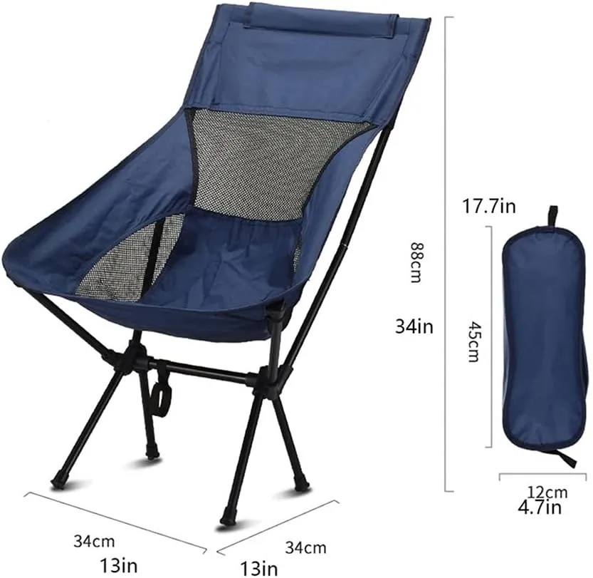 Ultralight Backpack Chair Ultra-Light Folding Chair,High-Back Camping Chair,Breathable Mesh Backpack Chair,Outdoor,Camping,Picnic,Hiking,Travel Camping Trip Outdoor (Color : C)