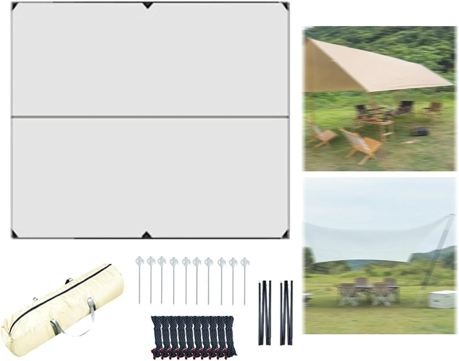 Ultralight Camping Canopy for Outdoor Use and Protection