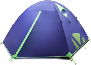 Ultralight Camping Tent 3 Person Windproof Rainproof Breathable Tent Aluminum Bracket for Outdoor Hiking Mountaineering Backpack Travel