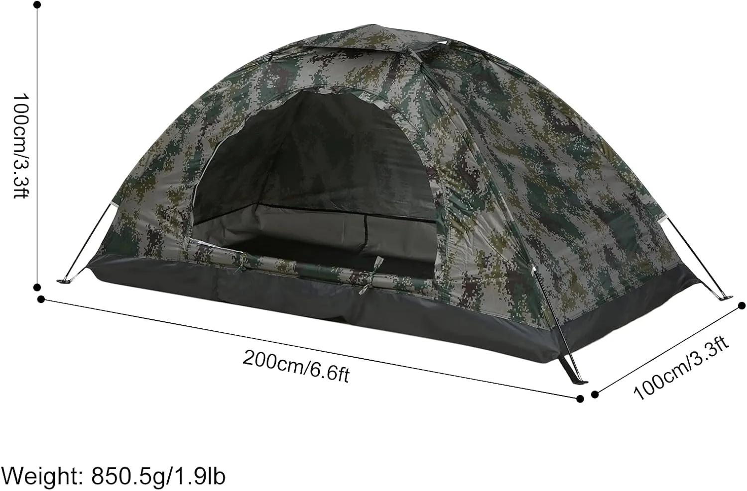 Ultralight Camping Tent Single Layer Portable Tent Anti-UV Coating UPF 30  for Outdoor Beach Fishing,Children Tent