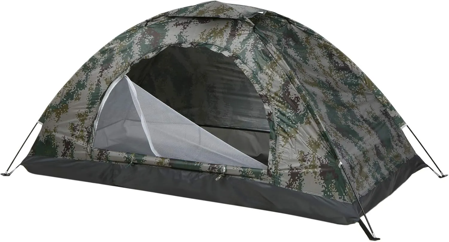 Ultralight Camping Tent Single Layer Portable Tent no-UV Coating UPF 30  for Outdoor Beach Fishing
