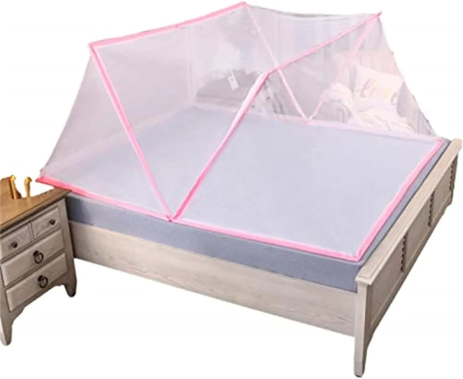 Ultralight Folding Mosquito Net - Portable Camping and Travel Anti-Mosquito Tent - Foldable Design for Home Use - 190x160x80cm