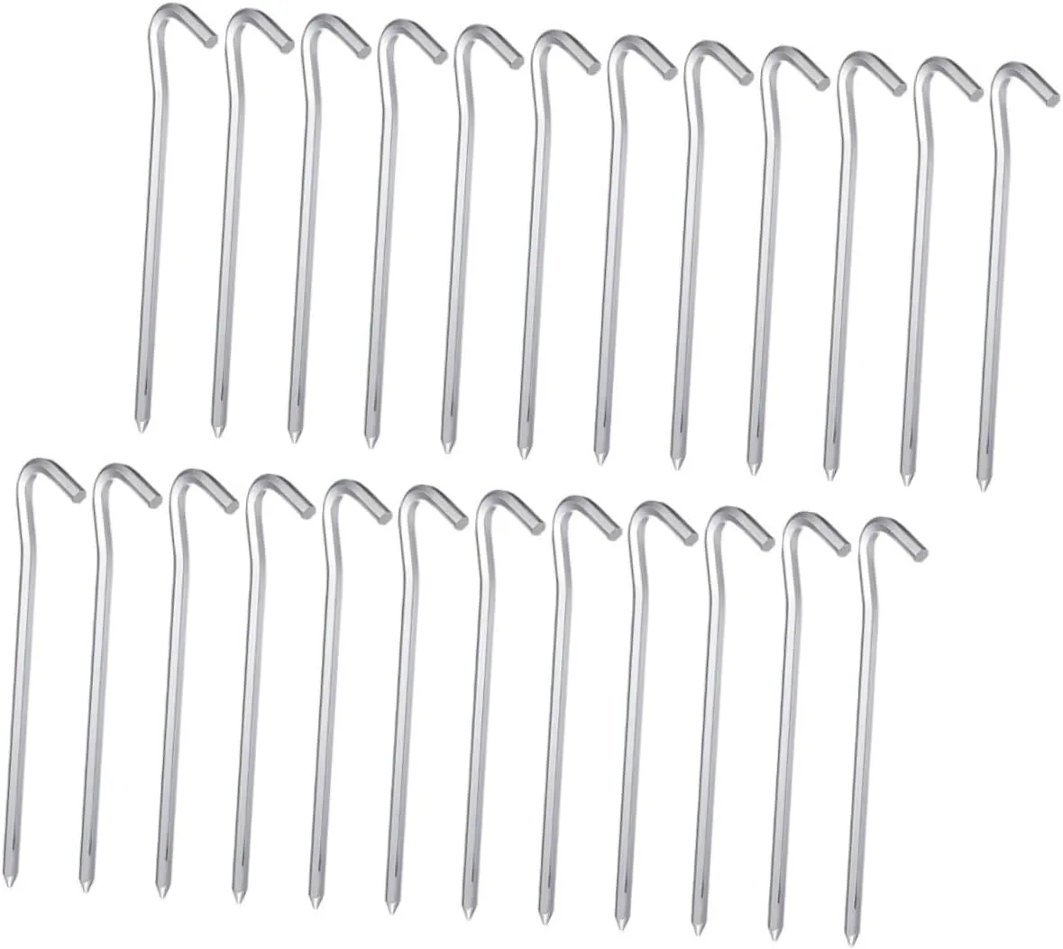 Ultralight Metal Stakes Camping Tent Stake Kit 30 Pcs Heavy Duty Ground Pegs for Beach Tent and Ground Covers